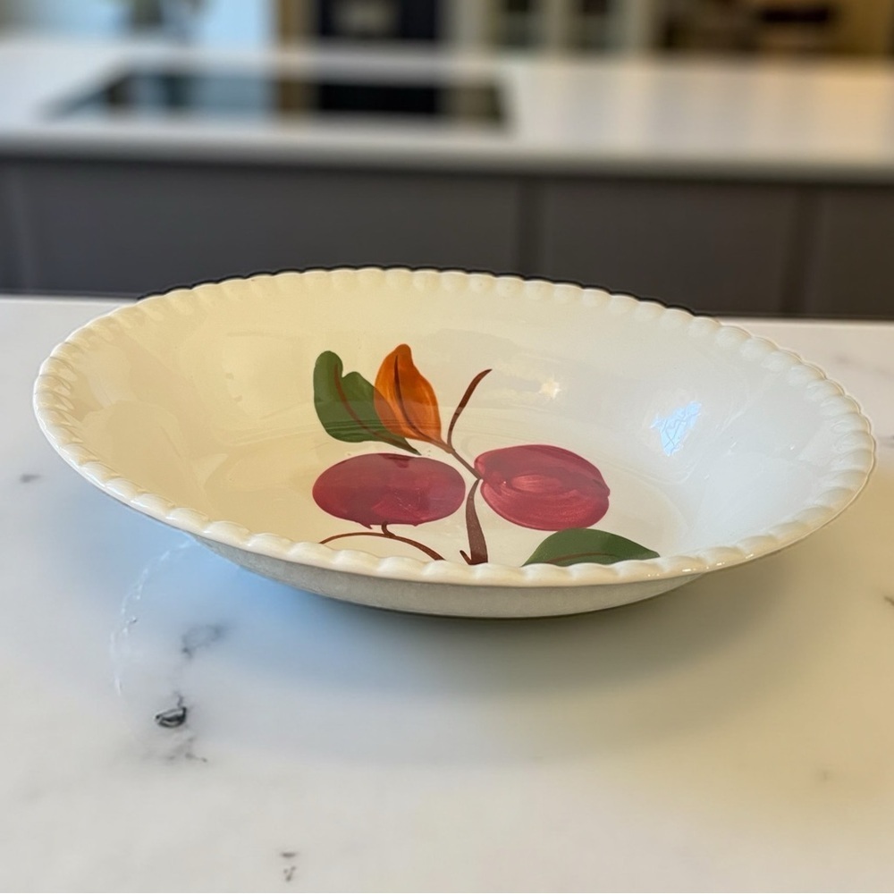 Blue Ridge Southern Pottery, small serving dish, Delicious pattern, hand painted